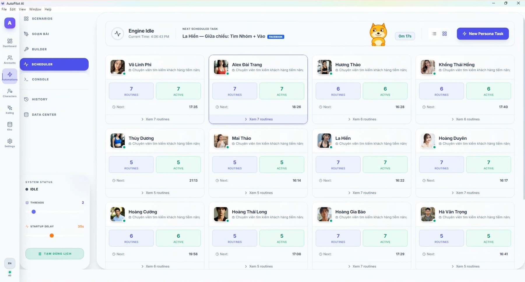 AutoPilot AI scheduler dashboard